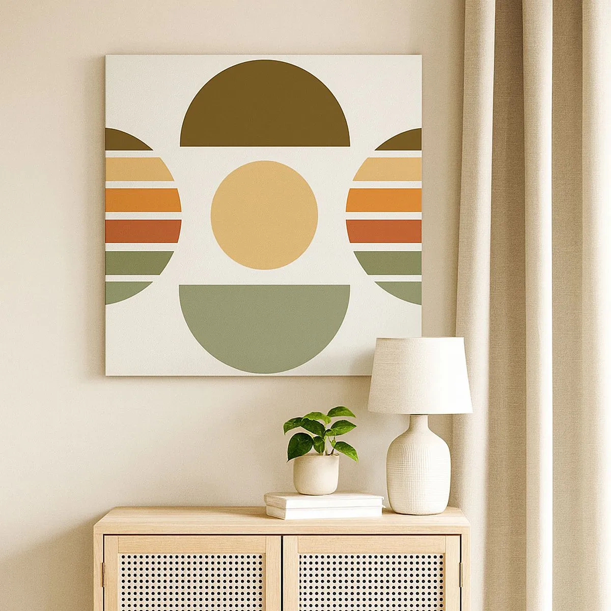 Impression sur toile - Image sur toile - Dans les coulaurs de la terre - 30x30 cm