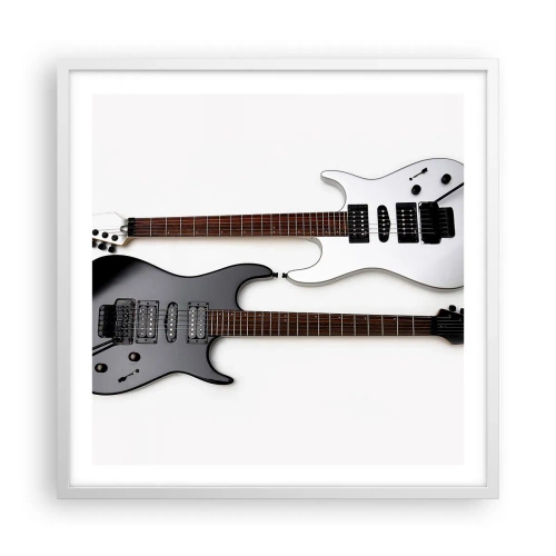 Affiche dans un cadre blanc - Poster - Harmonie des formes - 60x60 cm