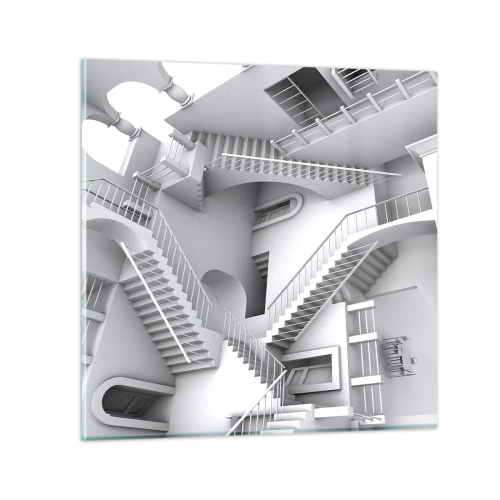 Impression sur verre - Image sur verre - Paradoxes spatiaux - 50x50 cm