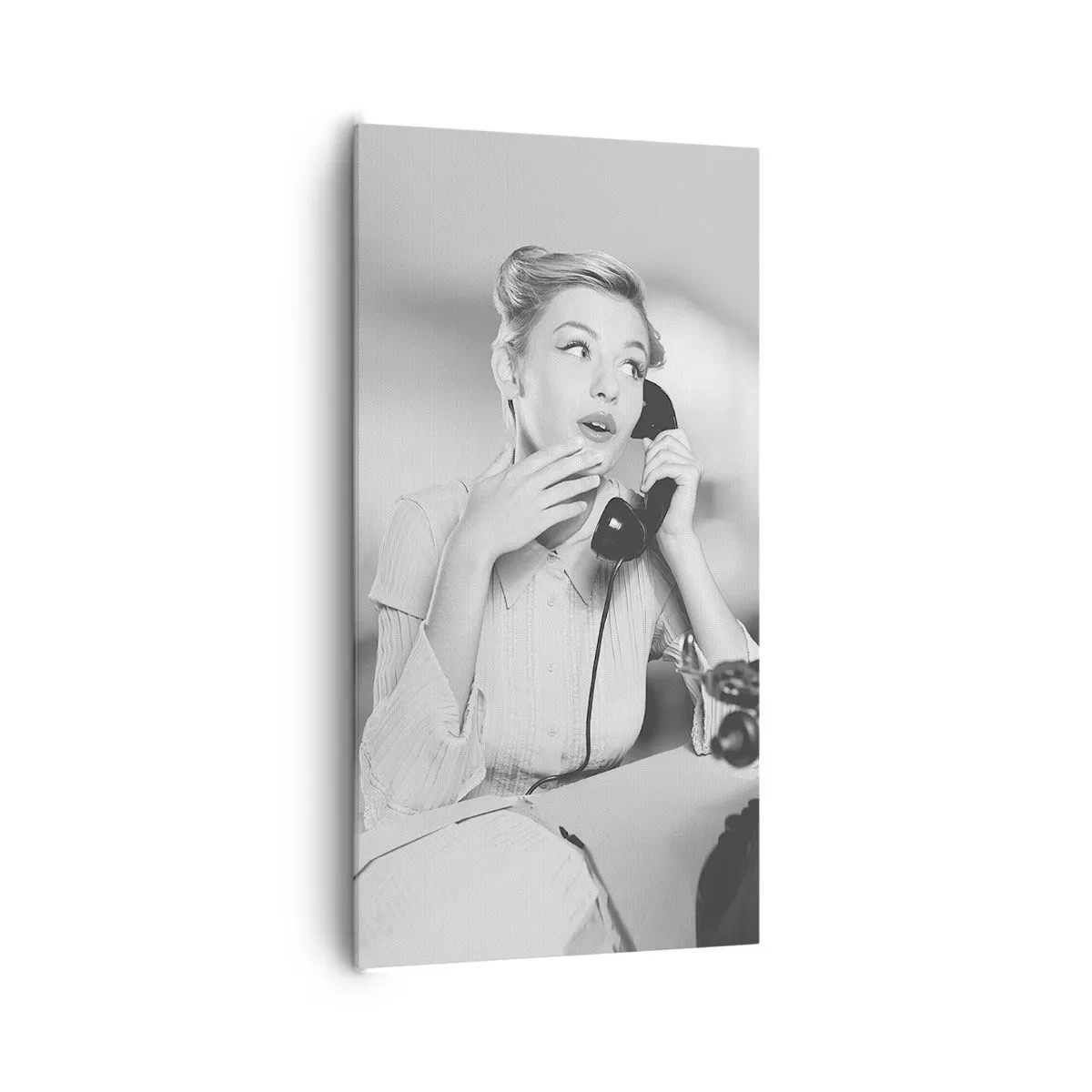 Impression sur toile - Image sur toile - Hello! Ici les années 50 - 65x120 cm