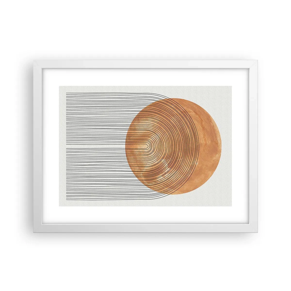 Affiche dans un cadre blanc - Poster - Composition solaire - 40x30 cm