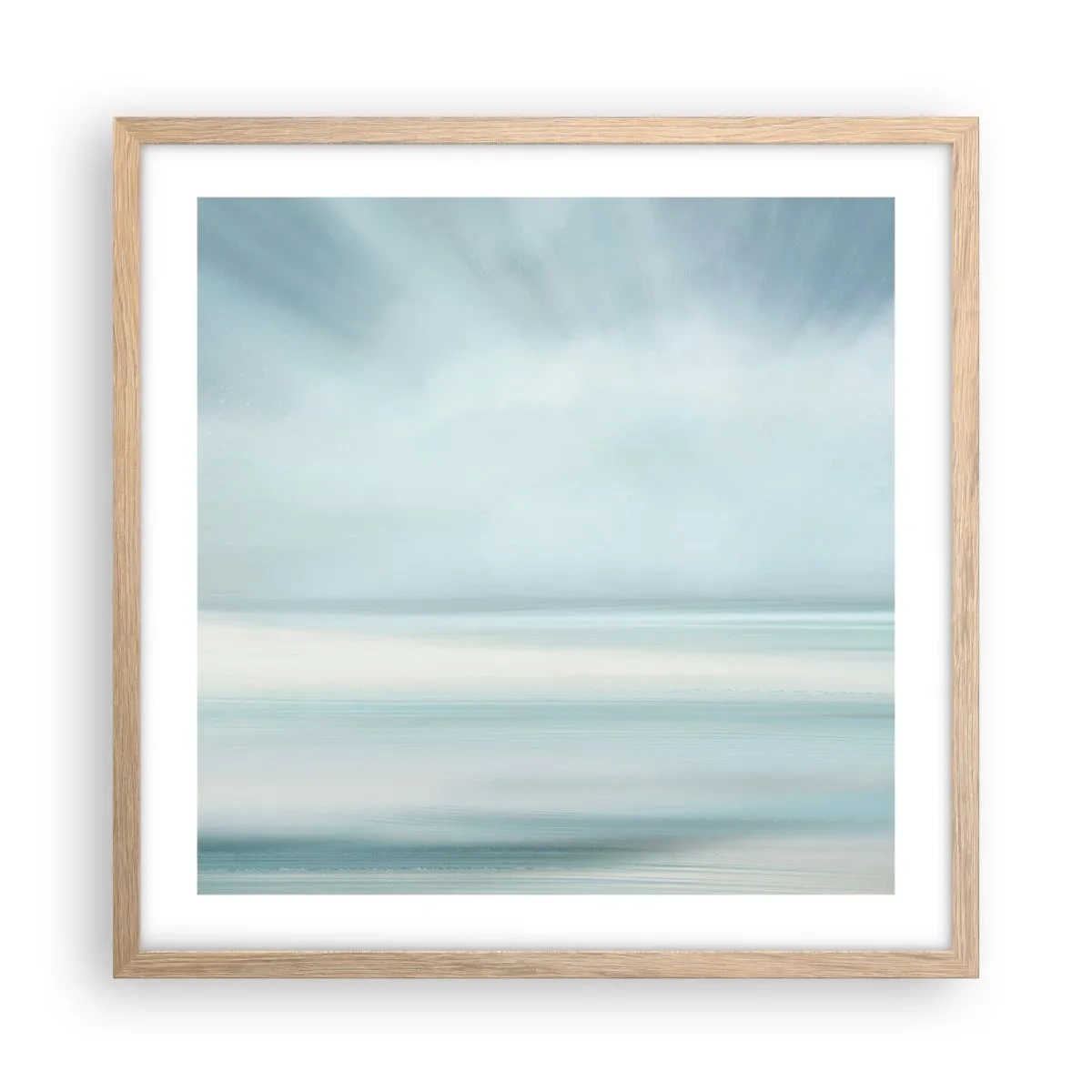 Affiche dans un chêne clair - Poster - Paix à l'horizon - 50x50 cm