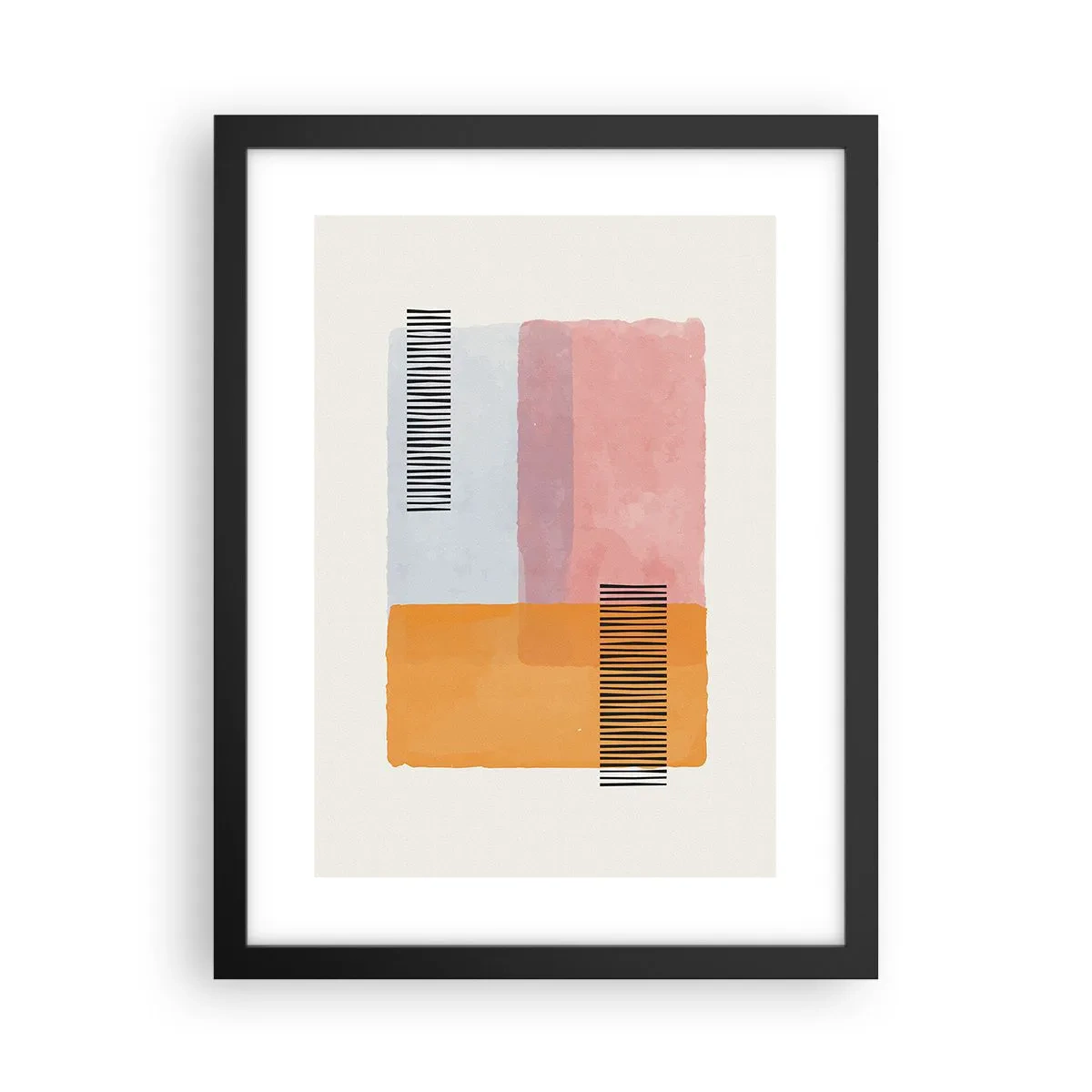 Affiche dans un cadre noir - Poster - D'un coin à l'autre - 30x40 cm