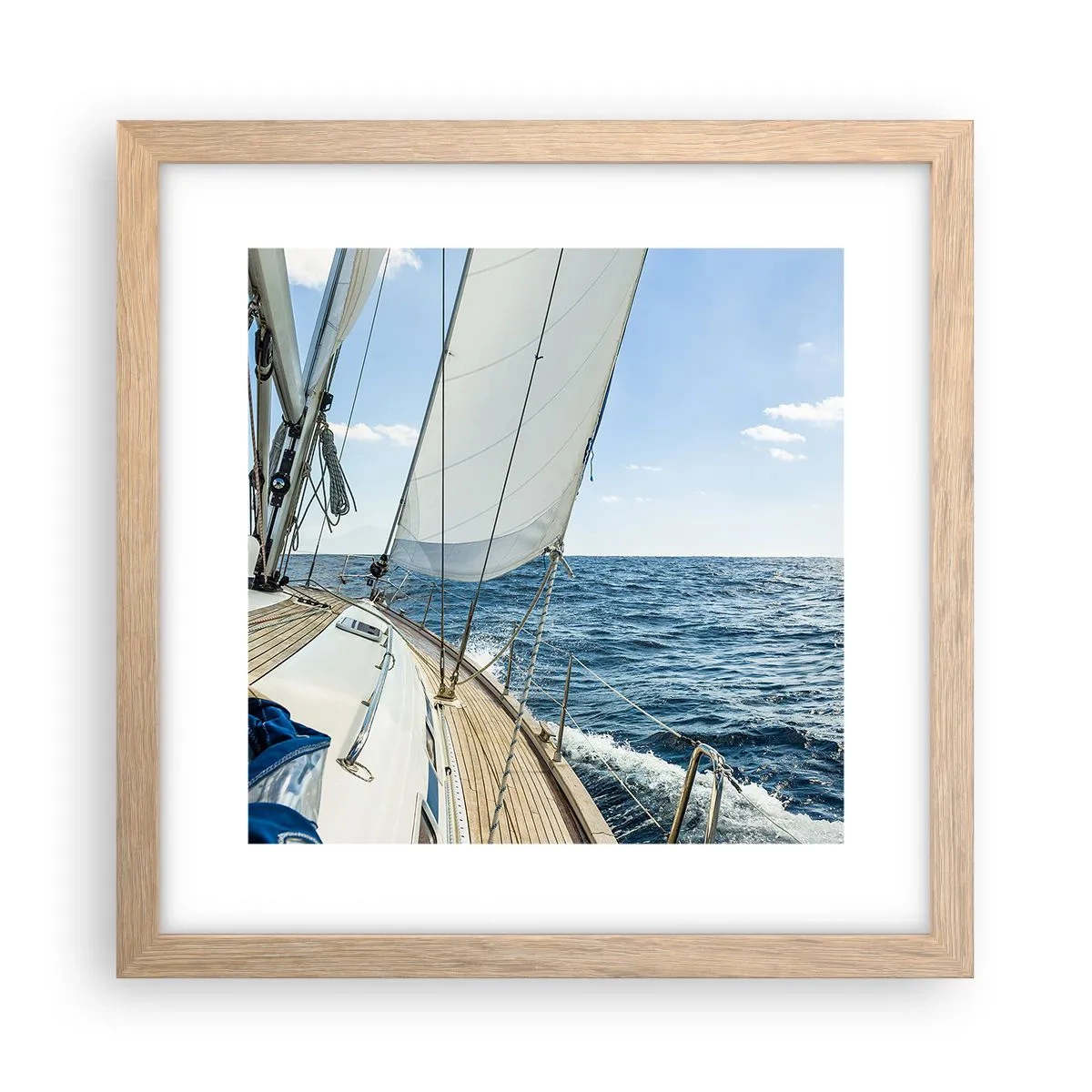 Affiche dans un chêne clair - Poster - Ohé, l'aventure - 30x30 cm