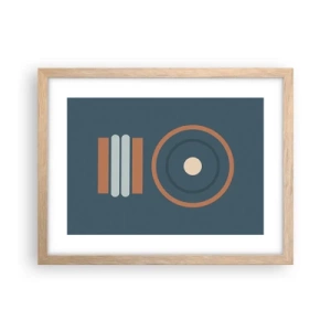 Affiche dans un chêne clair - Poster - Essence des choses - 40x30 cm