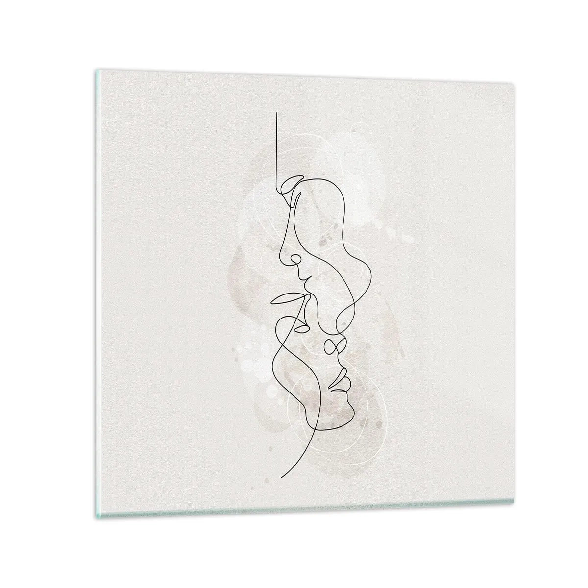 Impression sur verre - Image sur verre - Emmêlé dans une étreinte - 50x50 cm