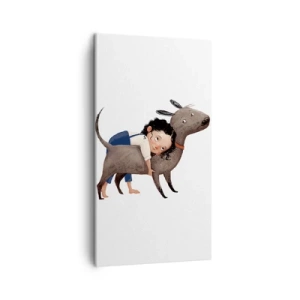 Impression sur toile - Image sur toile - Les meilleurs amis - 45x80 cm