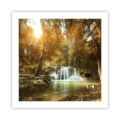 Affiche - Poster - Cascade du parc - 50x50 cm