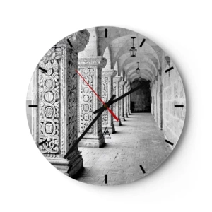 Horloge murale - Pendule murale - Où cela mène-t-il…? - 40x40 cm
