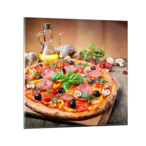 Impression sur verre - Image sur verre - Avec une vraie saveur italienne - 40x40 cm