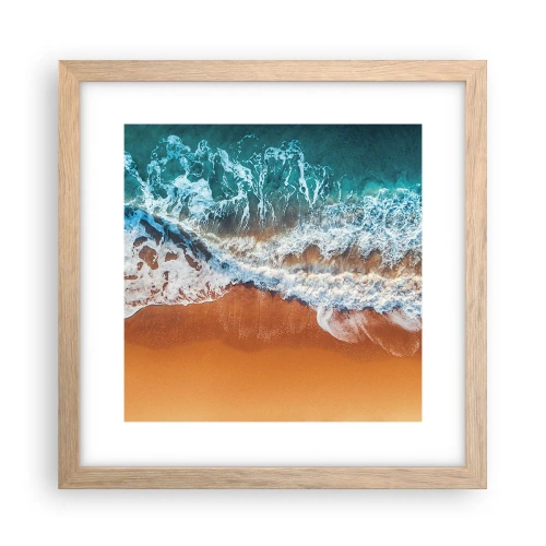 Affiche dans un chêne clair - Poster - Toujours ensemble - 30x30 cm