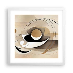 Affiche dans un cadre blanc - Poster - Composition : l'essence des choses - 40x40 cm
