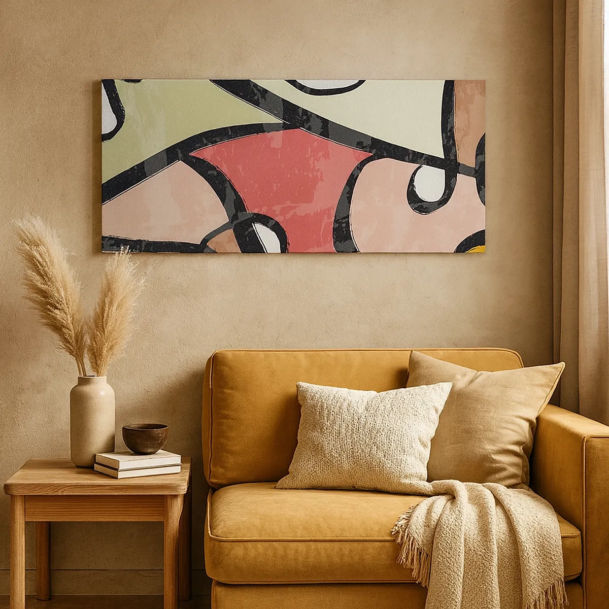 Impression sur toile - Image sur toile - Pirouettes parmi les couleurs - 30x30 cm