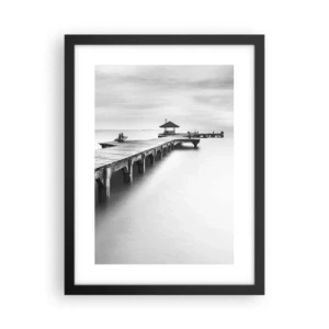 Affiche dans un cadre noir - Poster - À l'horizon - 30x40 cm