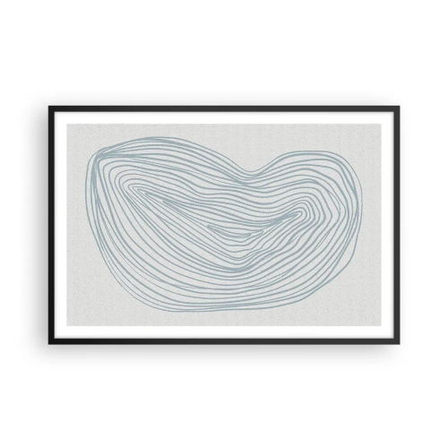 Affiche dans un cadre noir - Poster - Une goutte de sourire - 91x61 cm