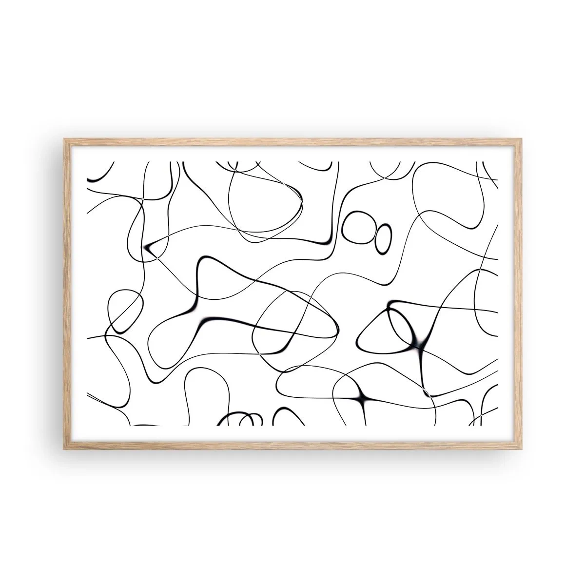 Affiche dans un chêne clair - Poster - Le chemin de la vie, les voies du hasard - 91x61 cm