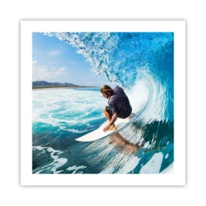 Affiche - Poster - Danse avec les vagues - 50x50 cm