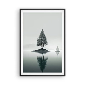 Affiche dans un cadre noir - Poster - Un rêve somnolent - 61x91 cm