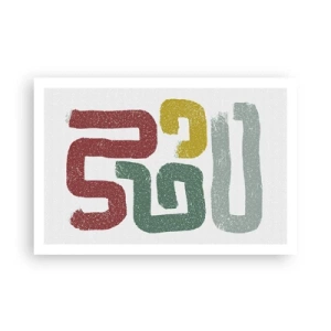 Affiche - Poster - Dans une langue inconnue - 91x61 cm