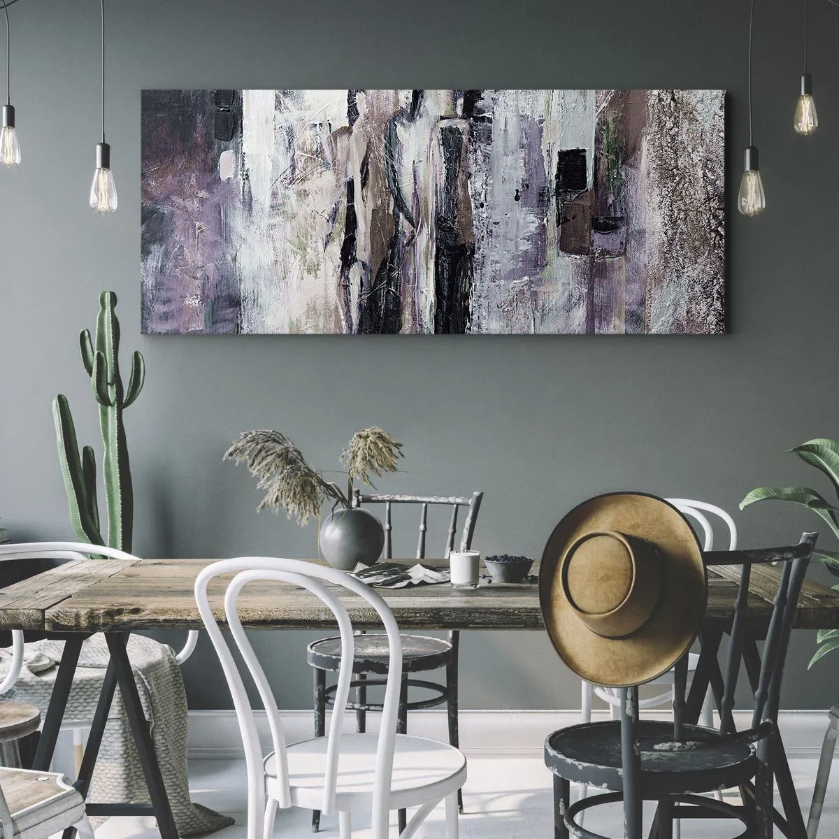 Impression sur toile - Image sur toile - Les trois mystérieux - 90x30 cm