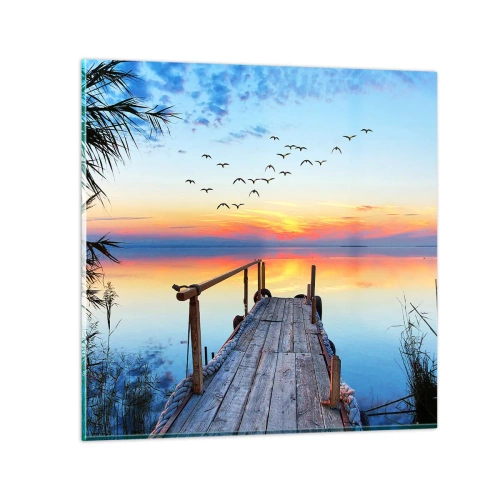 Impression sur verre - Image sur verre - Il est temps de rentrer... - 60x60 cm