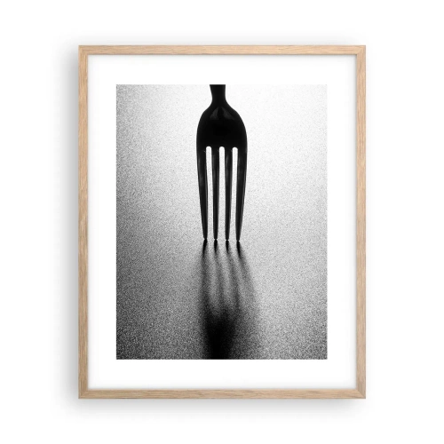 Affiche dans un chêne clair - Poster - Lumière et ombre - 40x50 cm