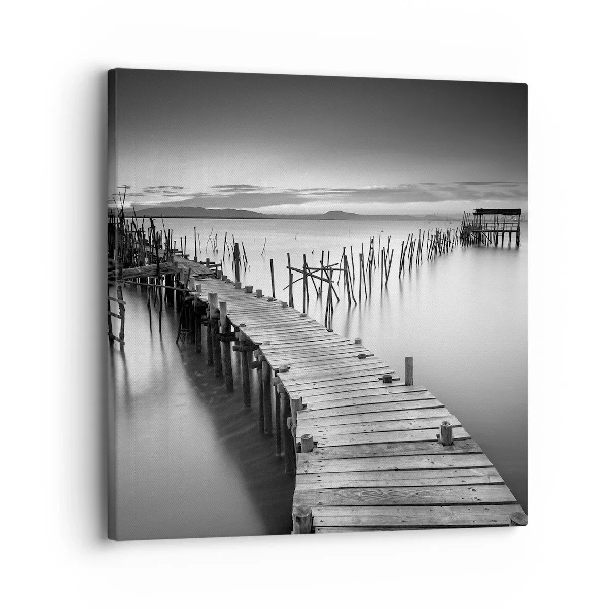 Impression sur toile - Image sur toile - La paix d'un rivage oublié - 30x30 cm