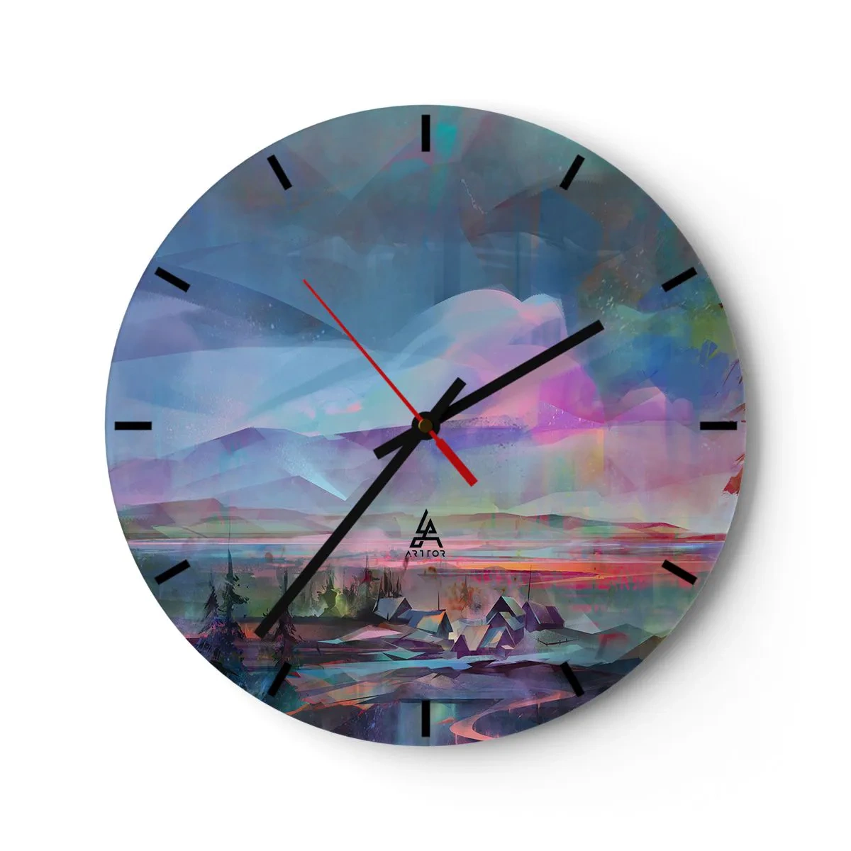 Horloge murale - Pendule murale - Sous un ciel bienveillant - 40x40 cm
