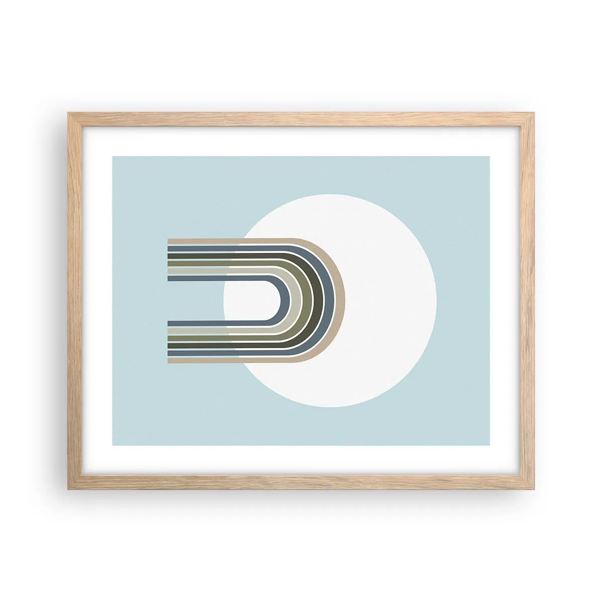 Affiche dans un chêne clair - Poster - Attraction irrésistible - 50x40 cm