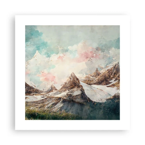 Affiche - Poster - Lames de roche - 40x40 cm