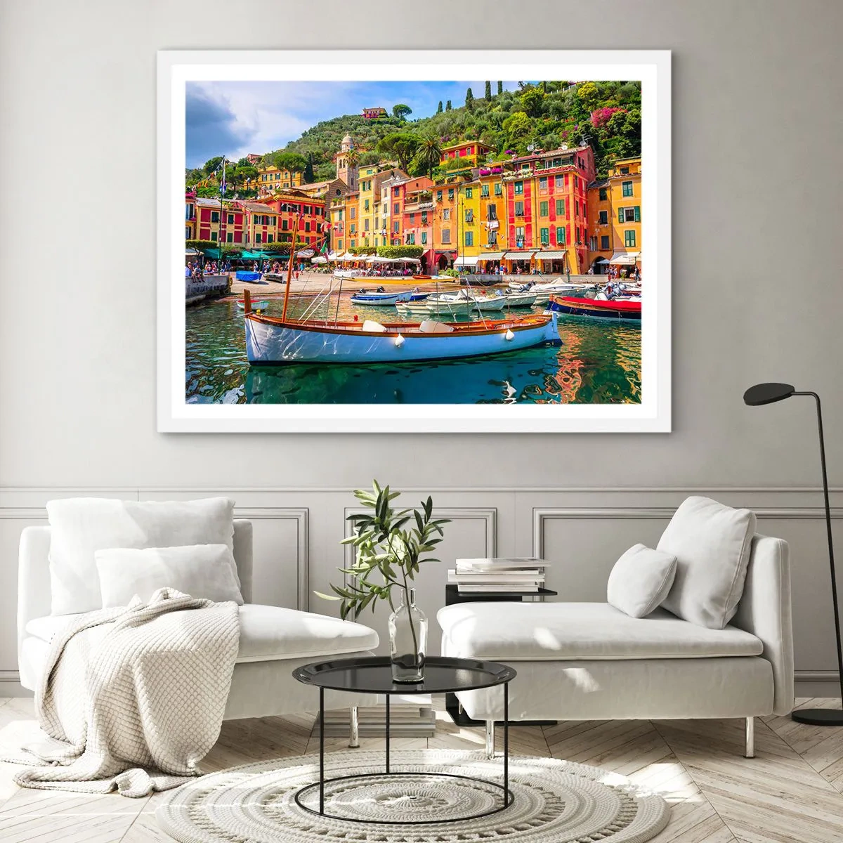 Affiche dans un cadre blanc - Poster - Matinée italienne - 40x30 cm