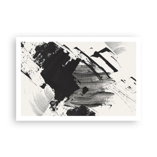 Affiche - Poster - Abstraction – expression du noir - 91x61 cm