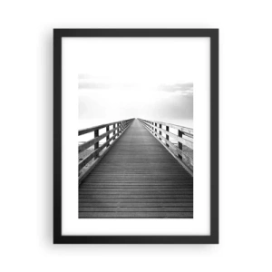 Affiche dans un cadre noir - Poster - A perte de vue... - 30x40 cm