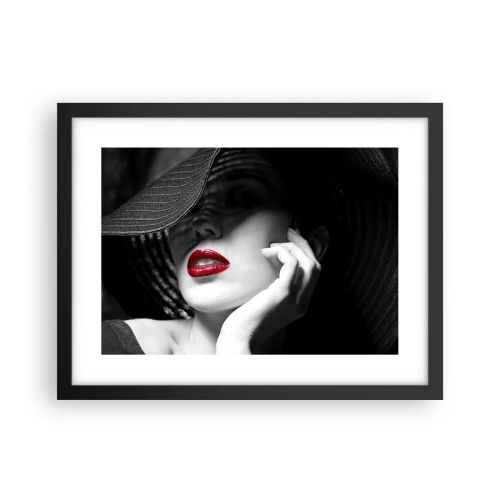 Affiche dans un cadre noir - Poster - Étude écarlate - 40x30 cm