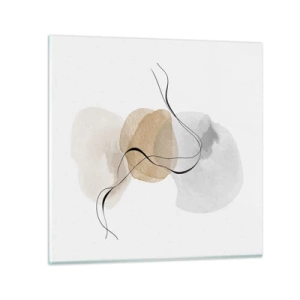 Impression sur verre - Image sur verre - Perles d'air - 30x30 cm