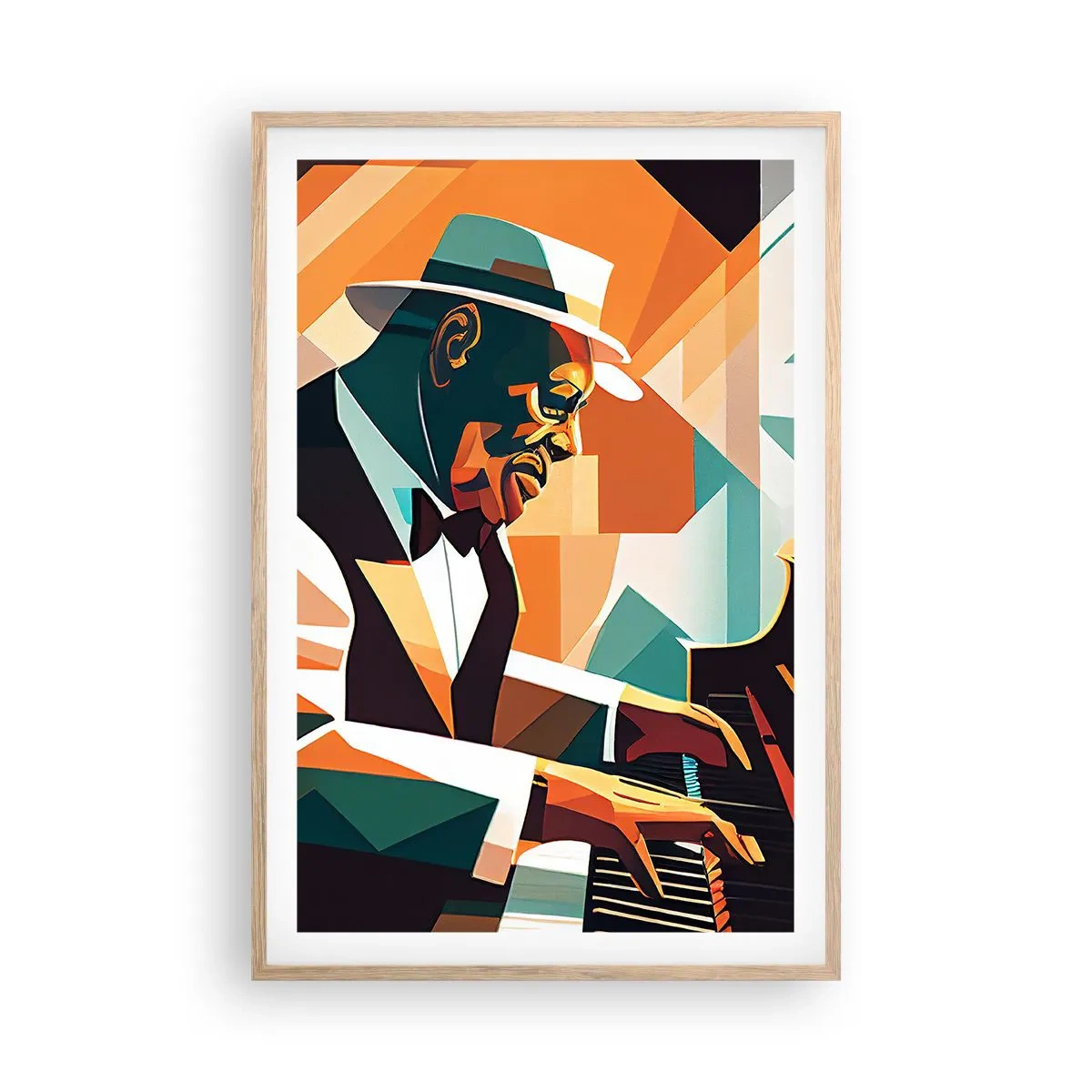 Affiche dans un chêne clair - Poster - C’est tout le jazz - 61x91 cm