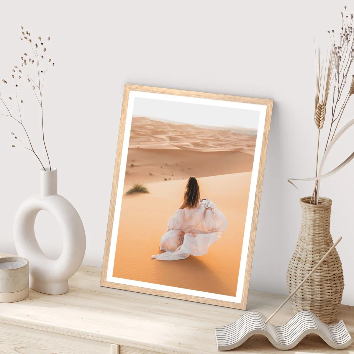 Affiche dans un chêne clair - Poster - Evasion vers la liberté - 61x91 cm