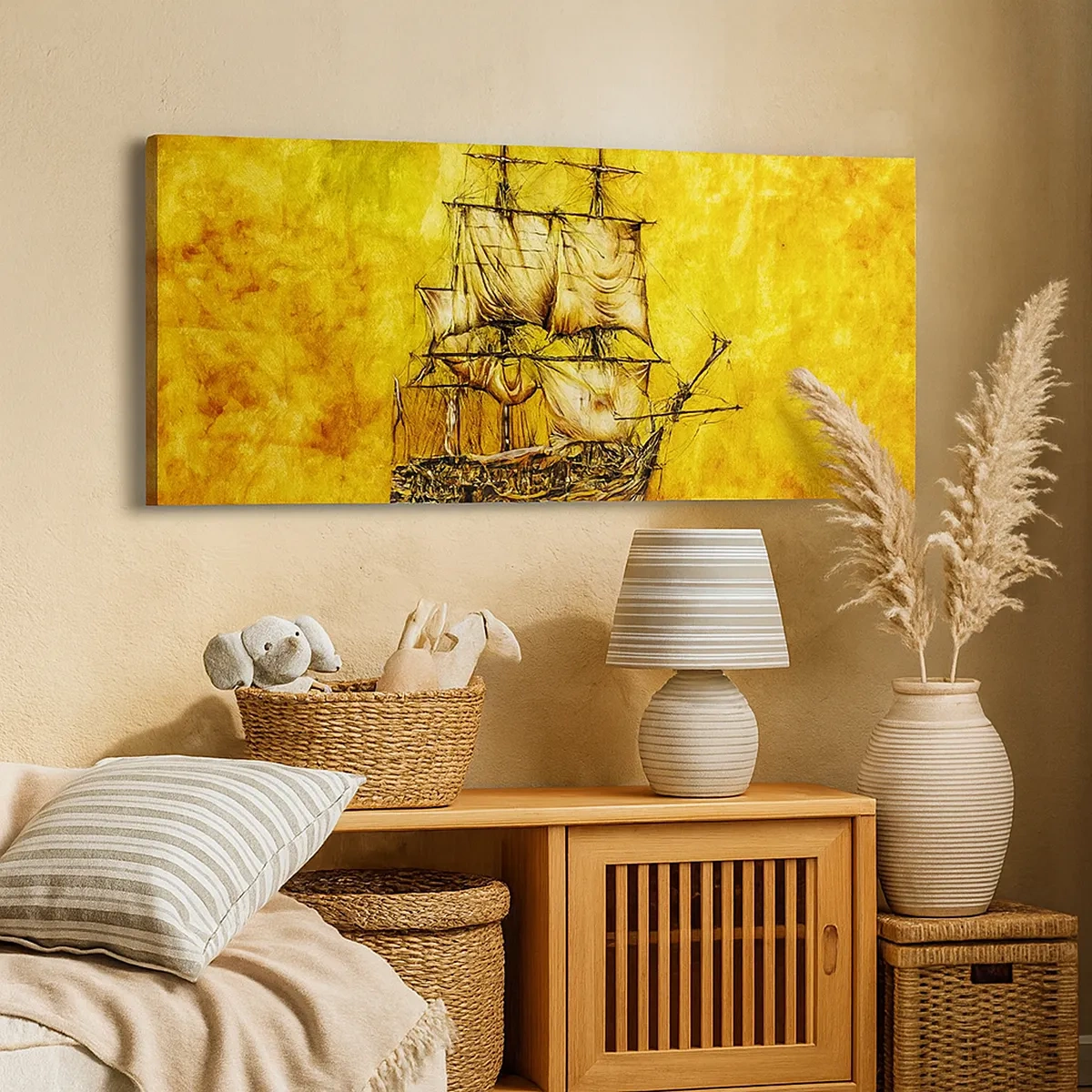 Impression sur toile - Image sur toile - En direction de l'ile de la tortue ! - 30x30 cm