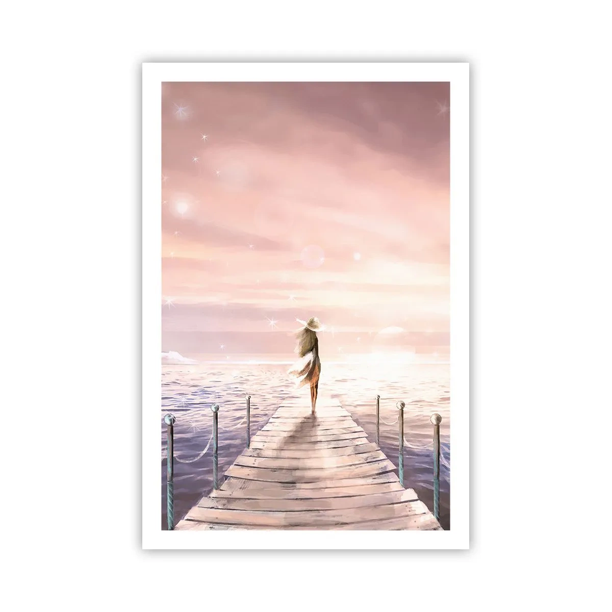 Affiche - Poster - A la lumière d'un rêve - 61x91 cm