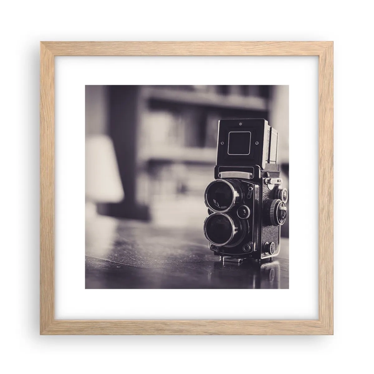 Affiche dans un chêne clair - Poster - La magie de la photographie ancienne - 30x30 cm