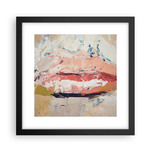 Affiche dans un cadre noir - Poster - Éveil la pensée - 30x30 cm