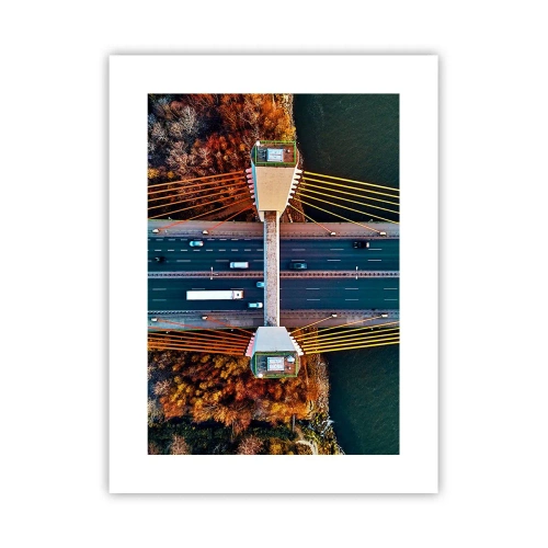 Affiche - Poster - Au dessus de l'eau et de la forêt - 30x40 cm