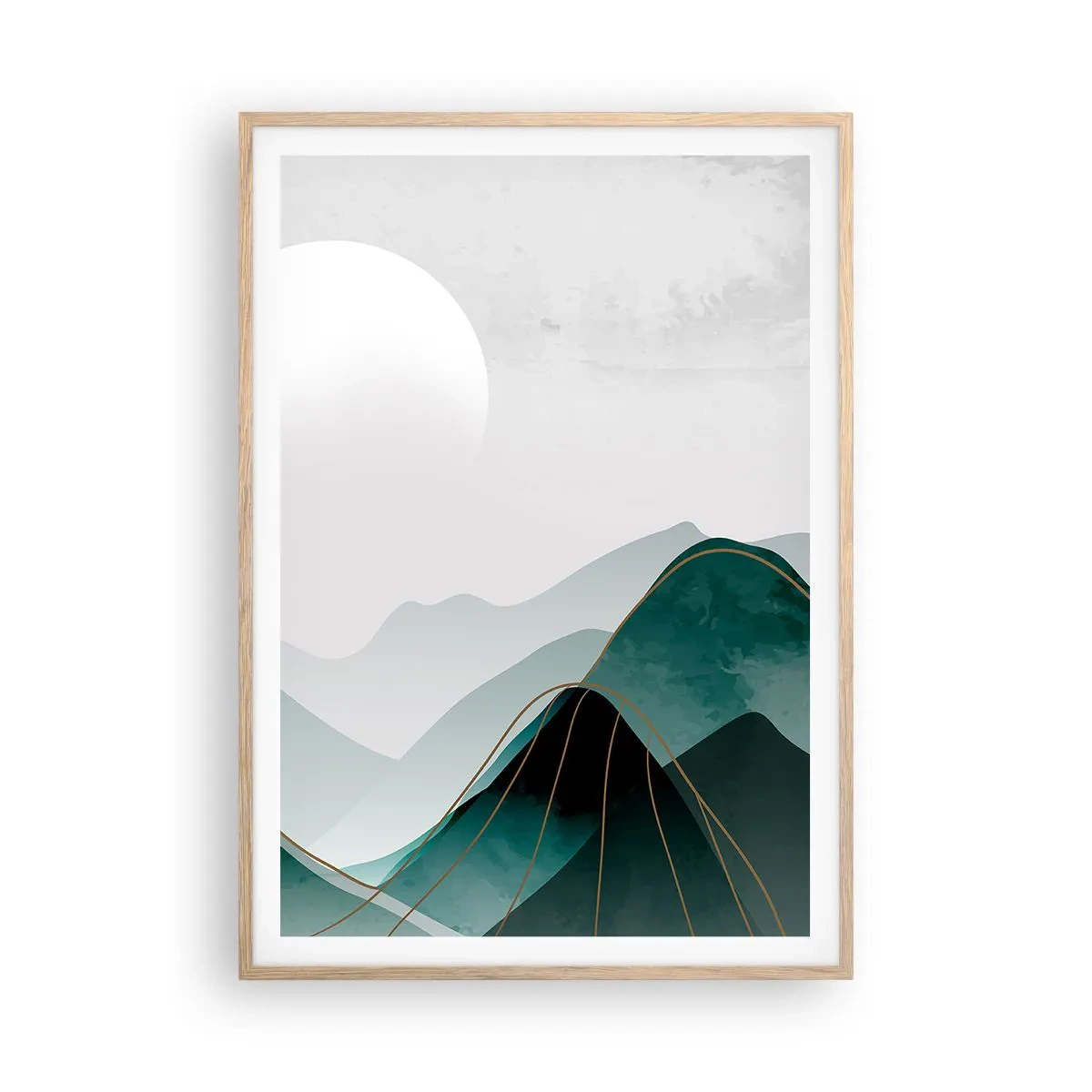 Affiche dans un chêne clair - Poster - En pleine majesté - 70x100 cm