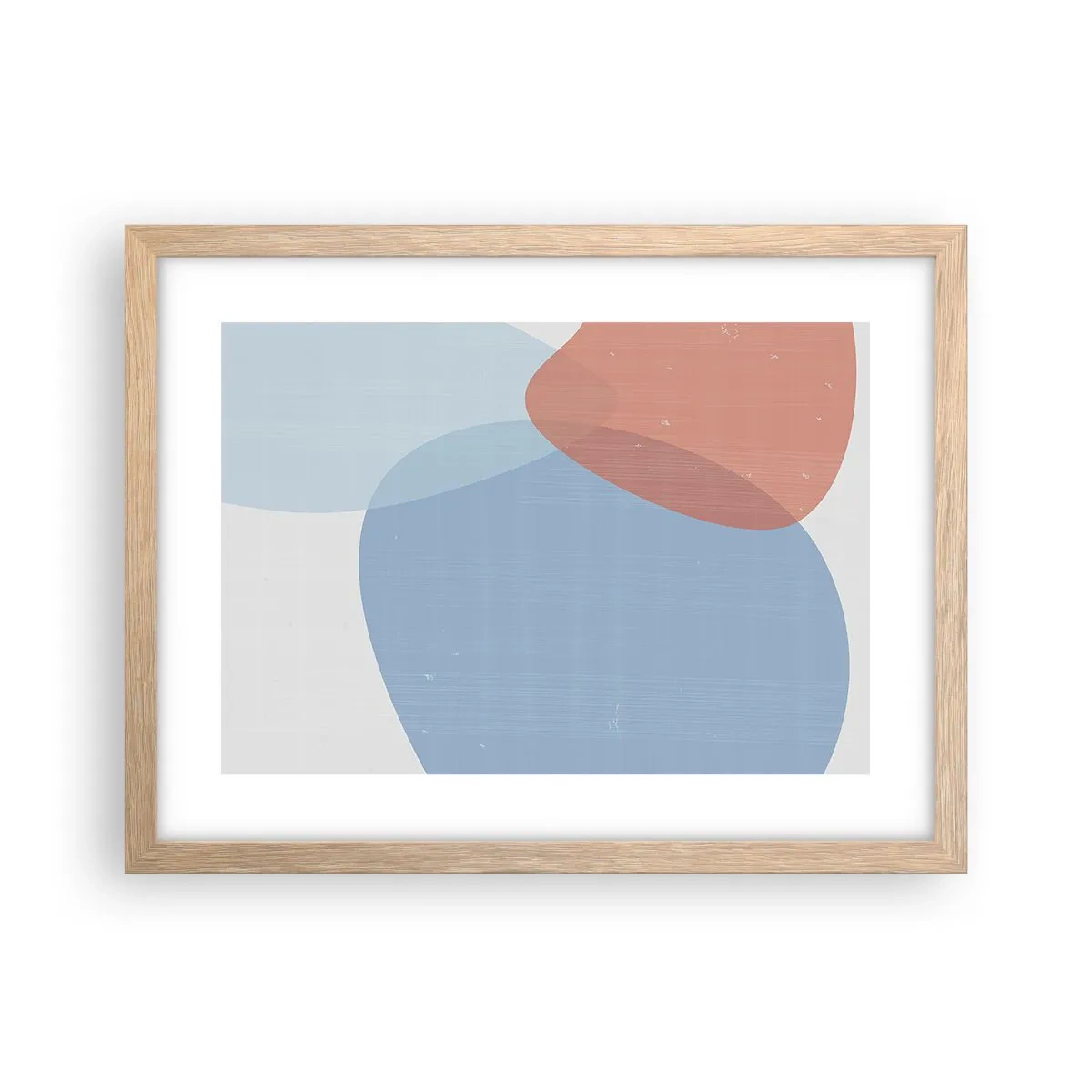 Affiche dans un chêne clair - Poster - Relations pastel - 40x30 cm