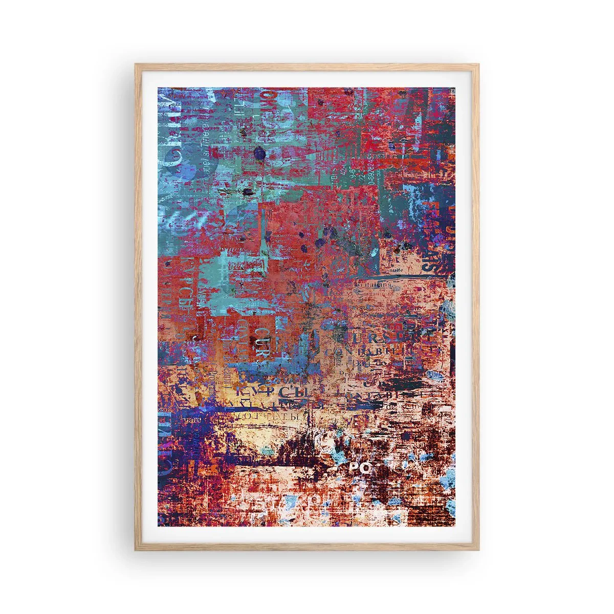 Affiche dans un chêne clair - Poster - Mémoire et oubli - 70x100 cm