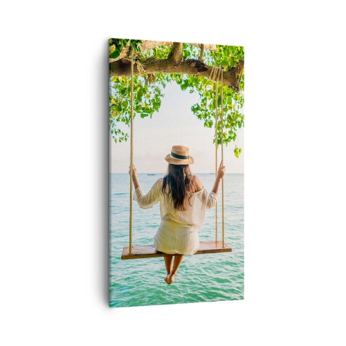 Impression sur toile - Image sur toile - La vie est belle - 45x80 cm