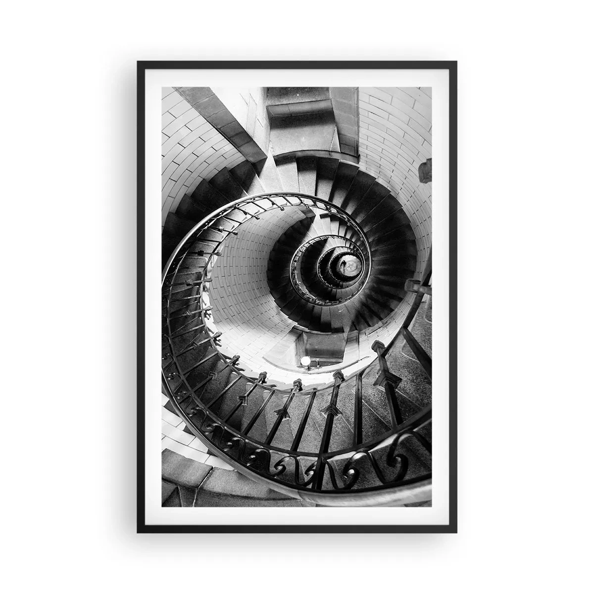 Affiche dans un cadre noir - Poster - De plus en plus haut - 61x91 cm