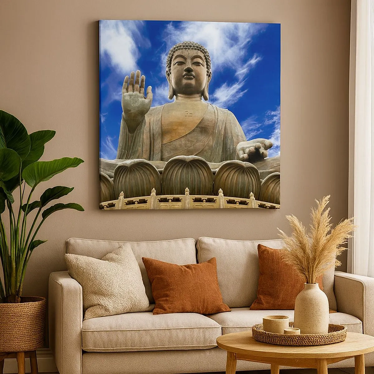 Impression sur toile - Image sur toile - Vivre sans peur - 30x30 cm