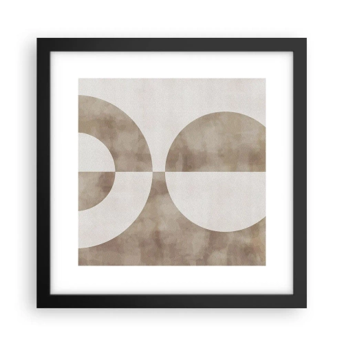 Affiche dans un cadre noir - Poster - Similitudes et différences - 30x30 cm