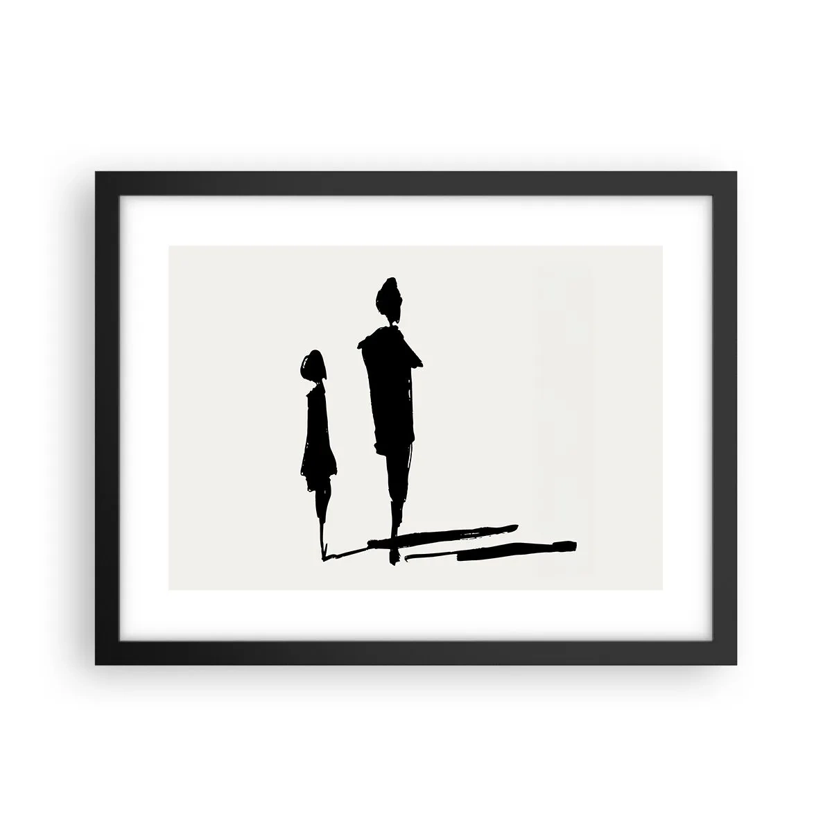 Affiche dans un cadre noir - Poster - Êtes-vous sûr qu'ils sont ensemble ? - 40x30 cm